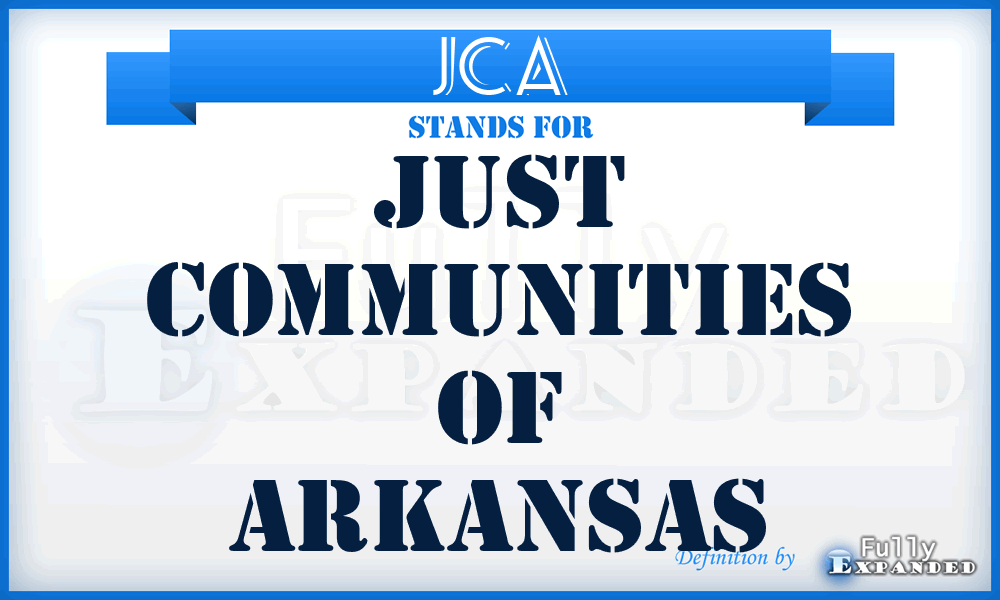 JCA - Just Communities of Arkansas