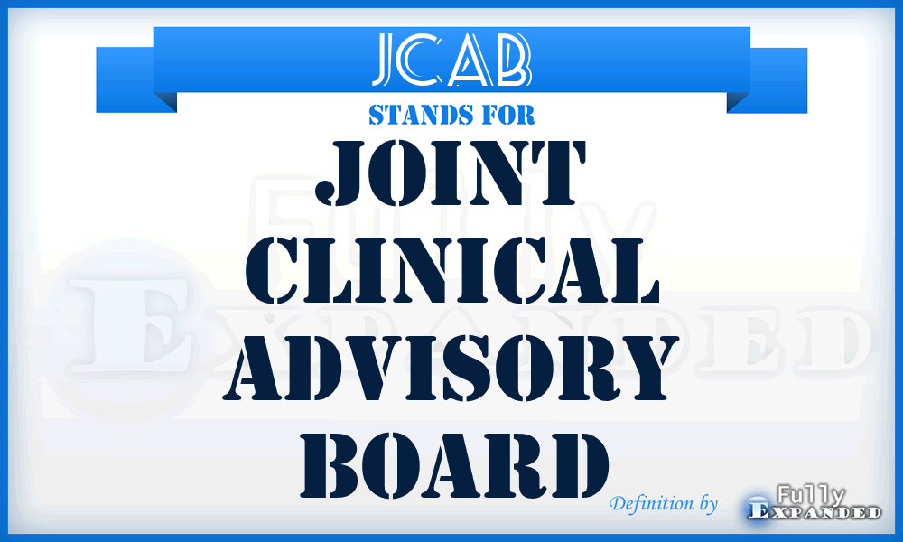 JCAB - Joint Clinical Advisory Board