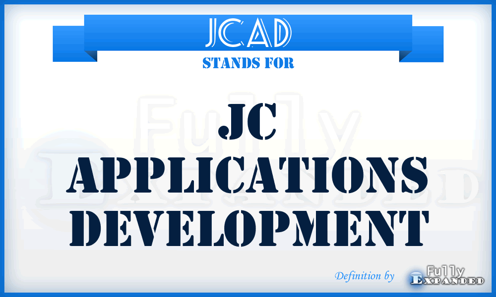 JCAD - JC Applications Development