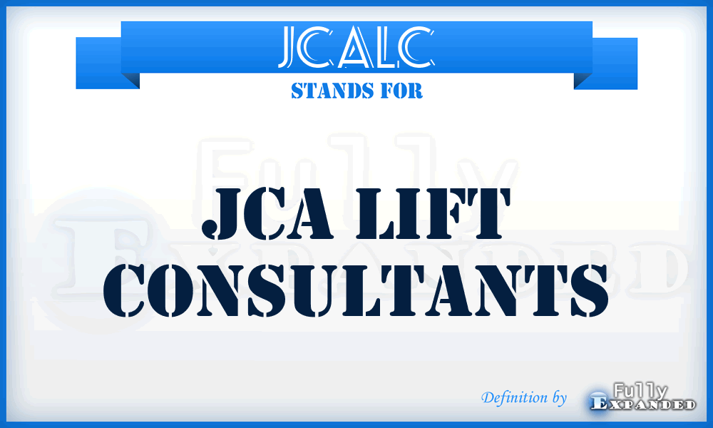 JCALC - JCA Lift Consultants