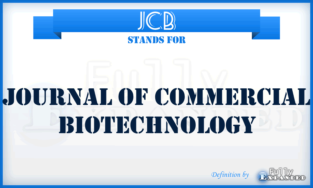 JCB - Journal of Commercial Biotechnology