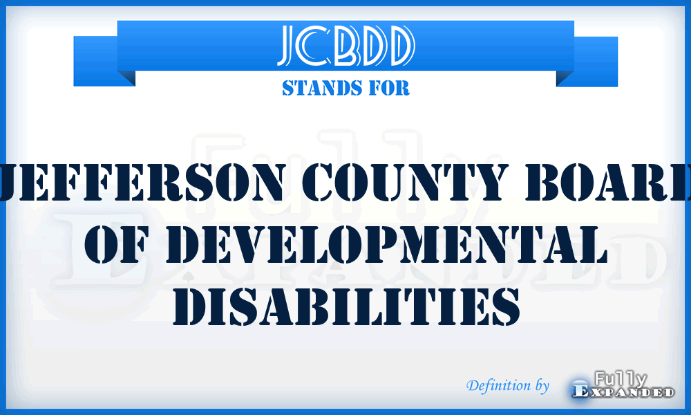JCBDD - Jefferson County Board of Developmental Disabilities