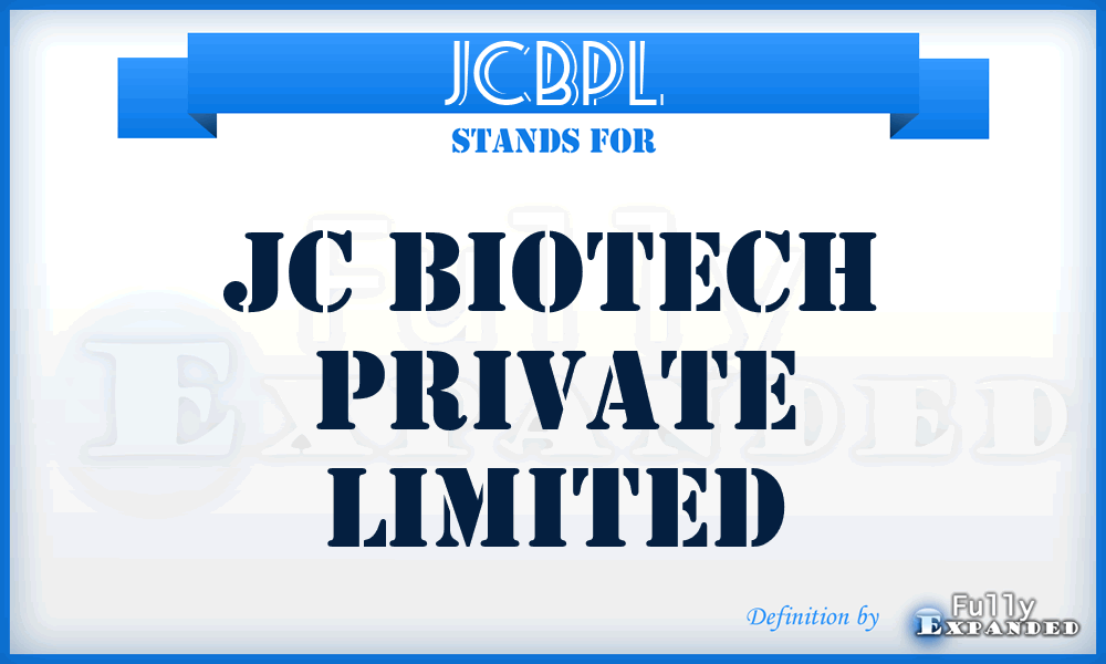 JCBPL - JC Biotech Private Limited