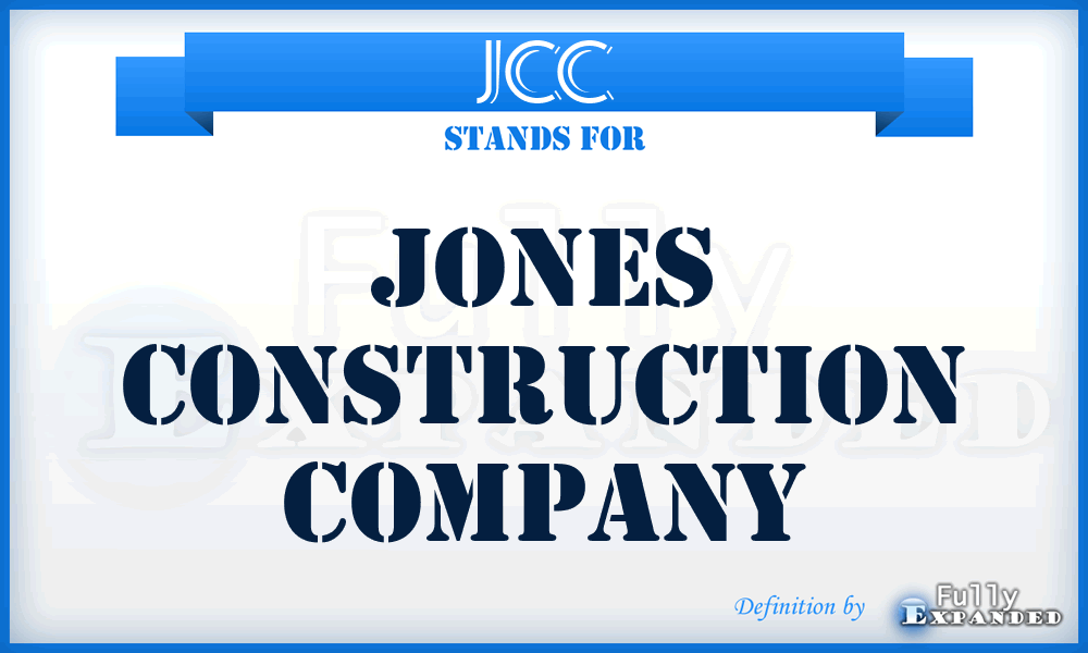 JCC - Jones Construction Company