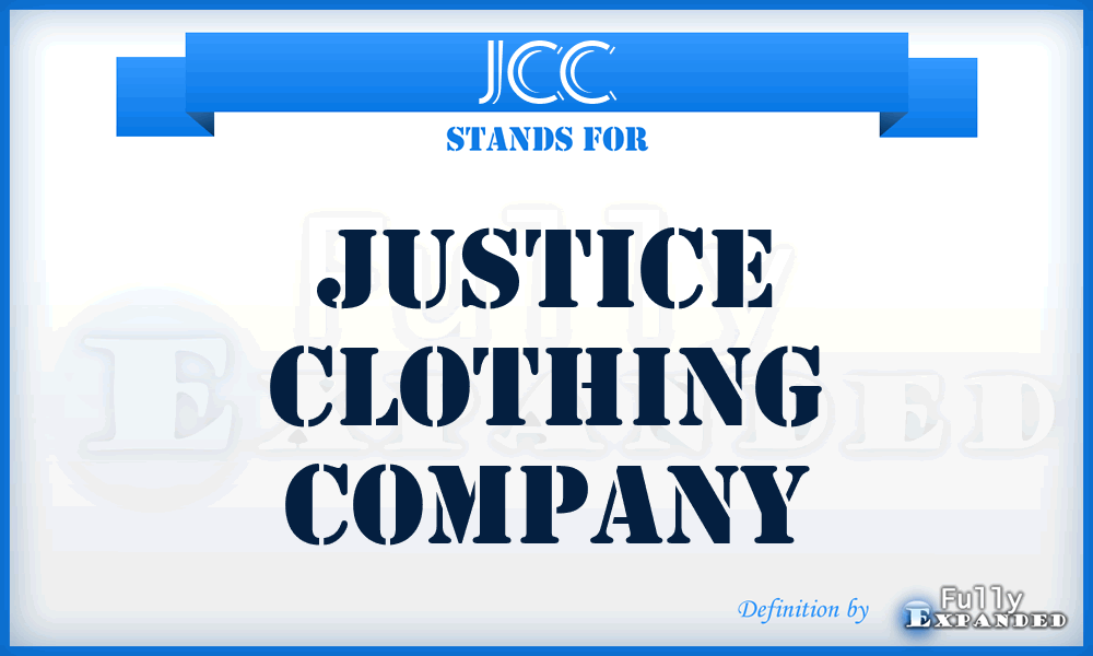 JCC - Justice Clothing Company