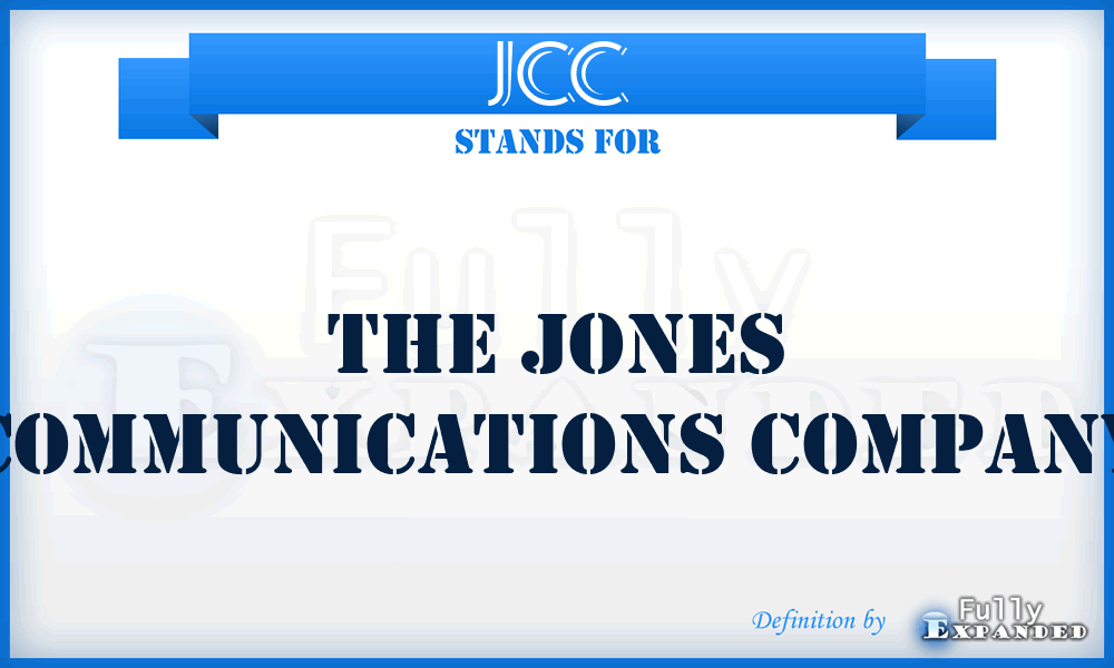 JCC - The Jones Communications Company