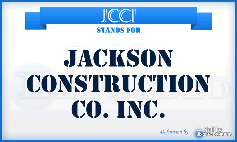 JCCI - Jackson Construction Co. Inc.