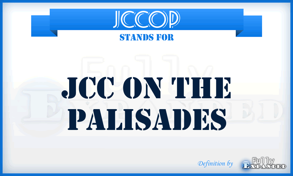 JCCOP - JCC On the Palisades