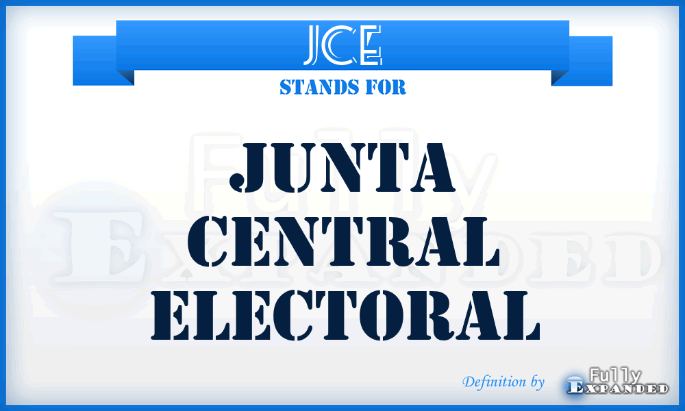 JCE - Junta Central Electoral
