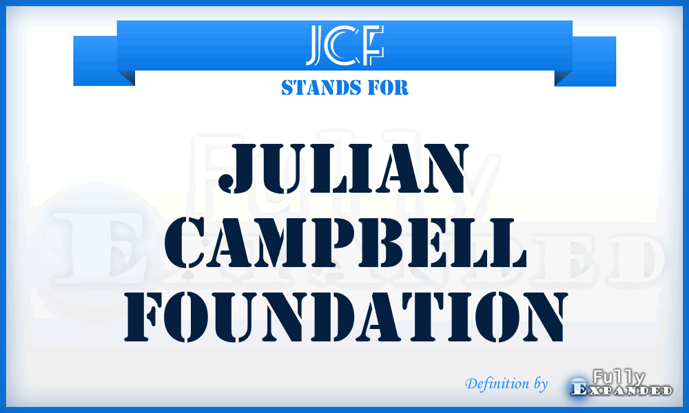 JCF - Julian Campbell Foundation