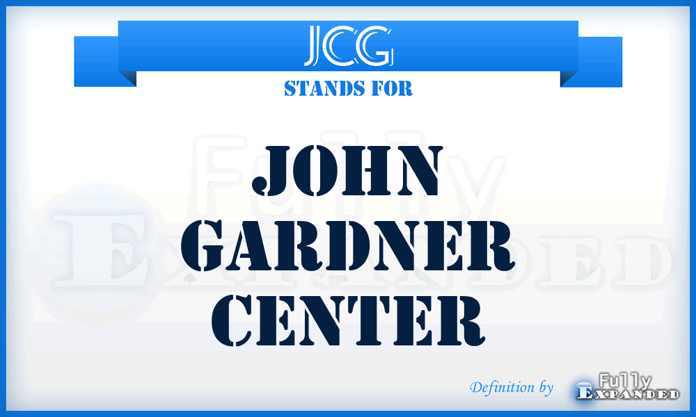 JCG - John Gardner Center