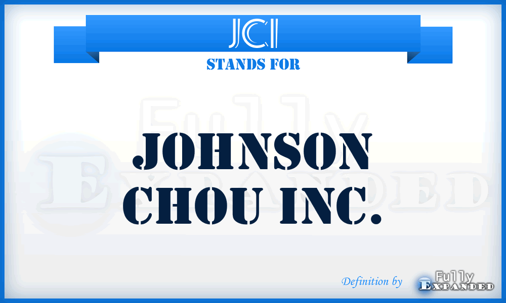 JCI - Johnson Chou Inc.