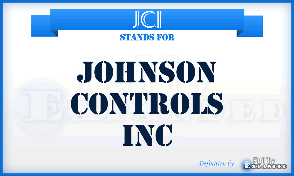 JCI - Johnson Controls Inc