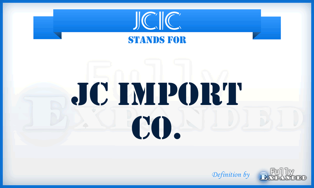 JCIC - JC Import Co.