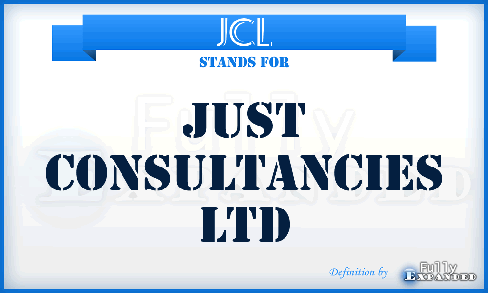 JCL - Just Consultancies Ltd