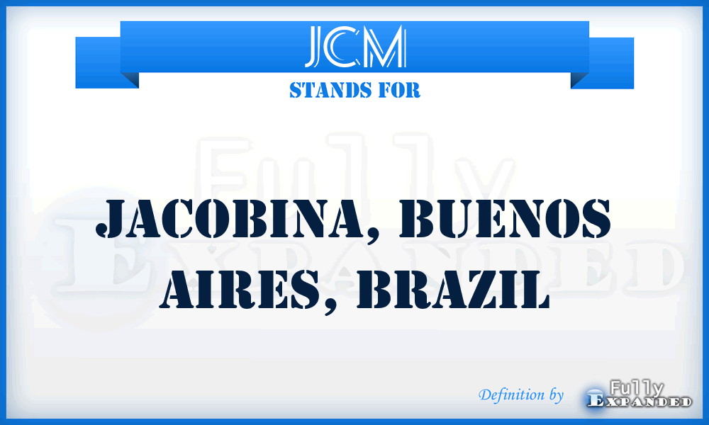 JCM - Jacobina, Buenos Aires, Brazil