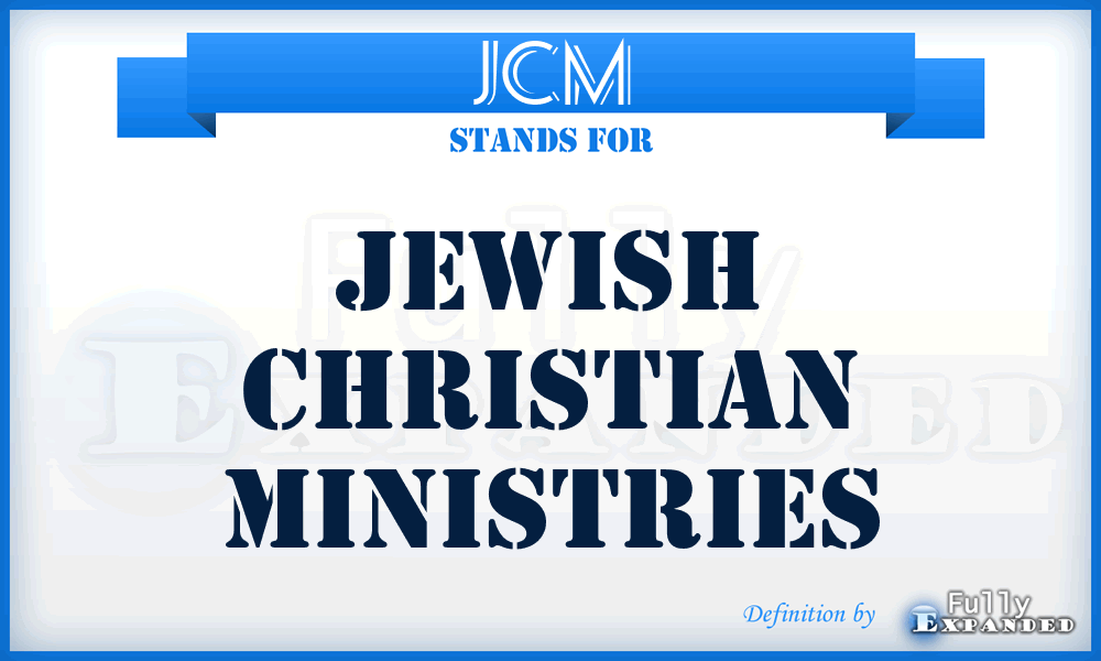 JCM - Jewish Christian Ministries