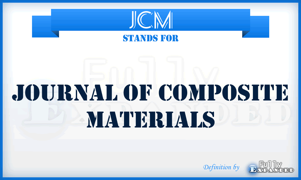 JCM - Journal of Composite Materials