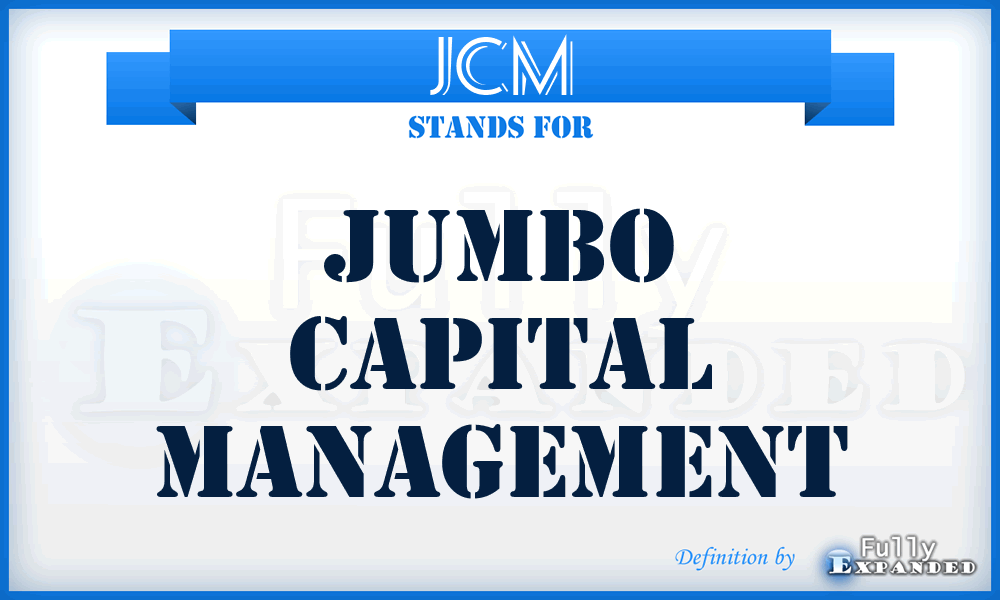 JCM - Jumbo Capital Management