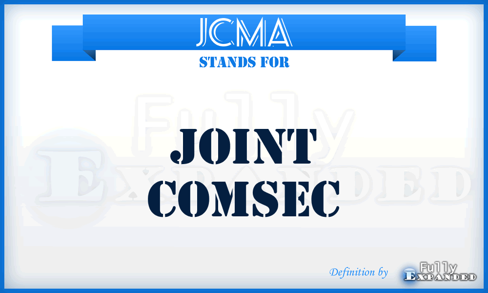 JCMA - Joint COMSEC
