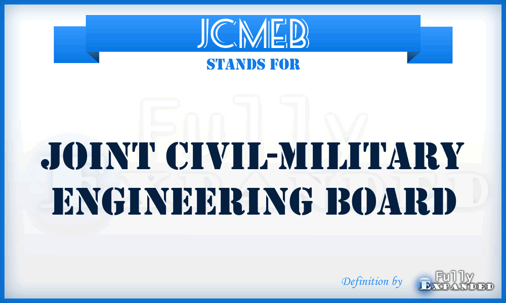 JCMEB - Joint Civil-Military Engineering Board