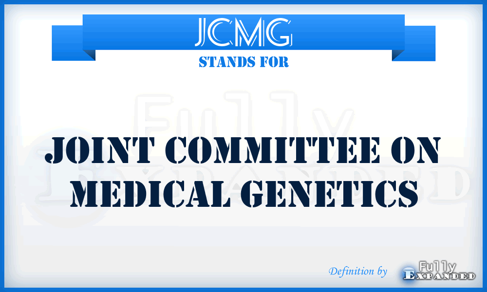 JCMG - Joint Committee on Medical Genetics