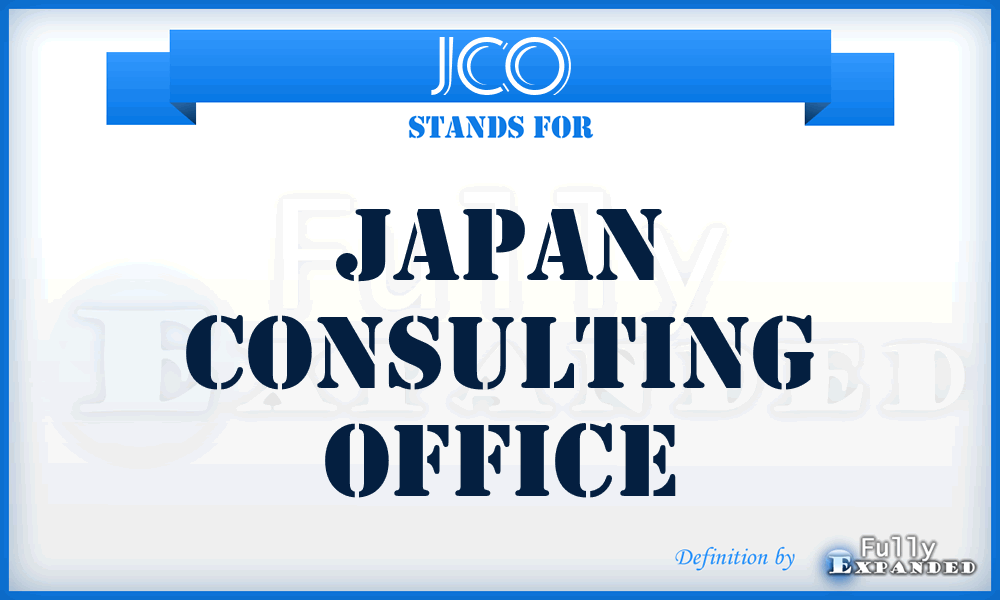 JCO - Japan Consulting Office