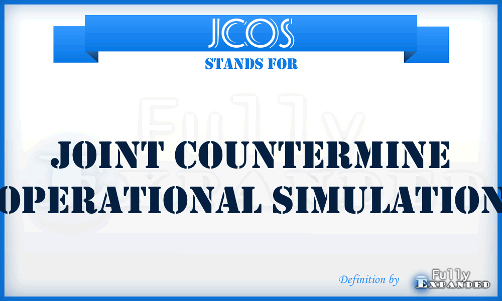 JCOS - joint countermine operational simulation