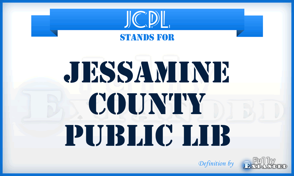 JCPL - Jessamine County Public Lib