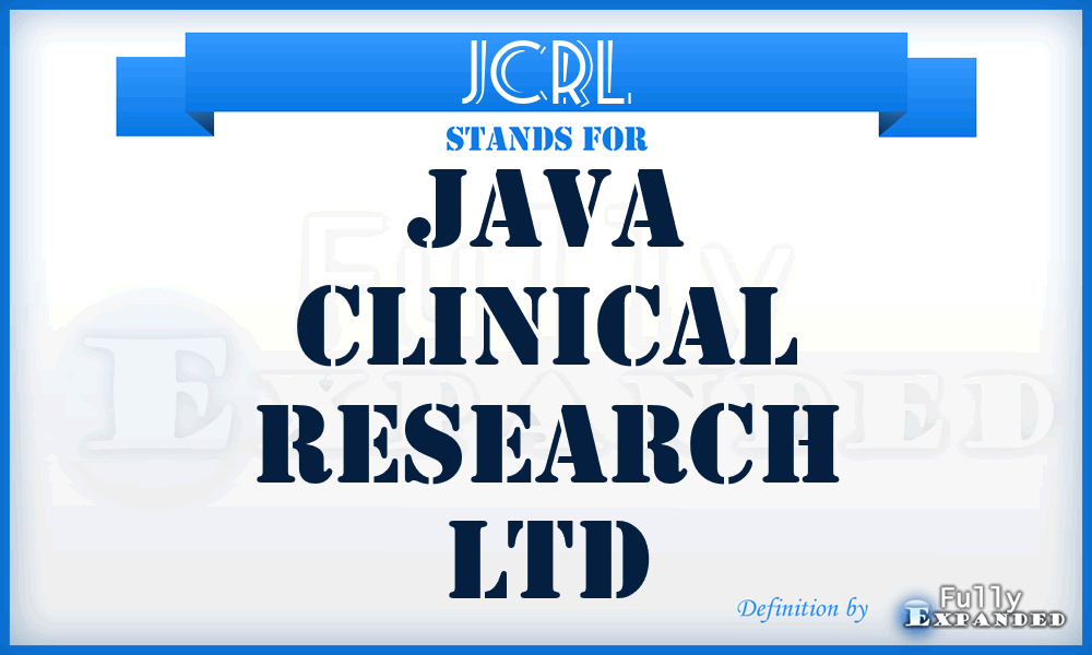 JCRL - Java Clinical Research Ltd