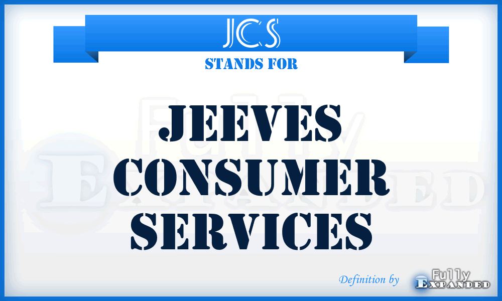 JCS - Jeeves Consumer Services