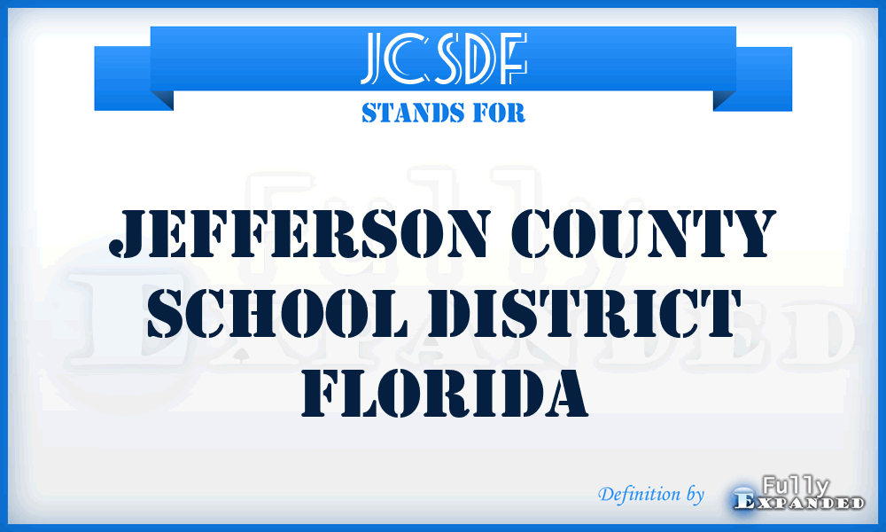 JCSDF - Jefferson County School District Florida