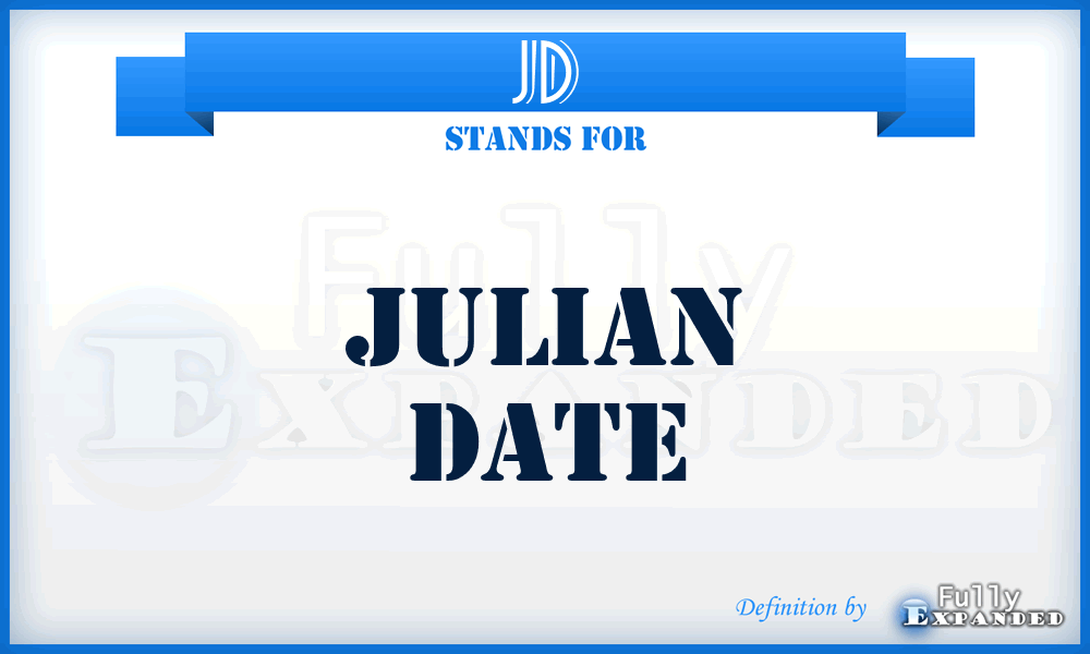 JD - Julian Date