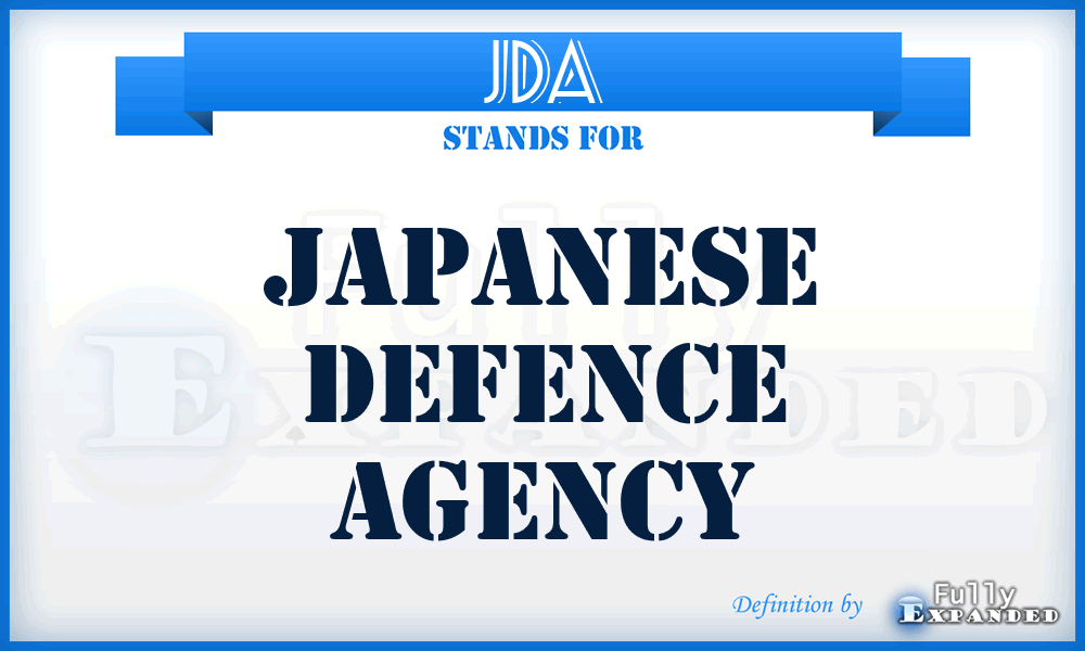 JDA - Japanese Defence Agency