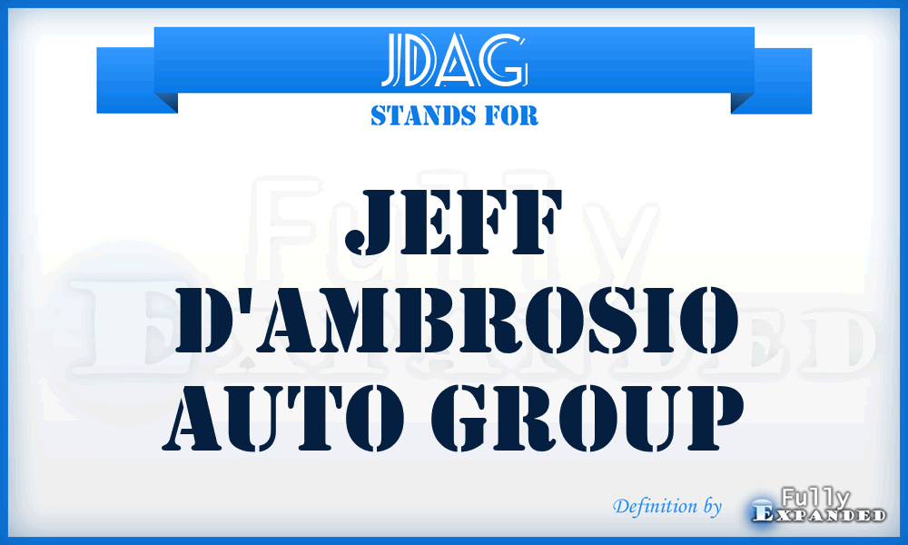 JDAG - Jeff D'ambrosio Auto Group