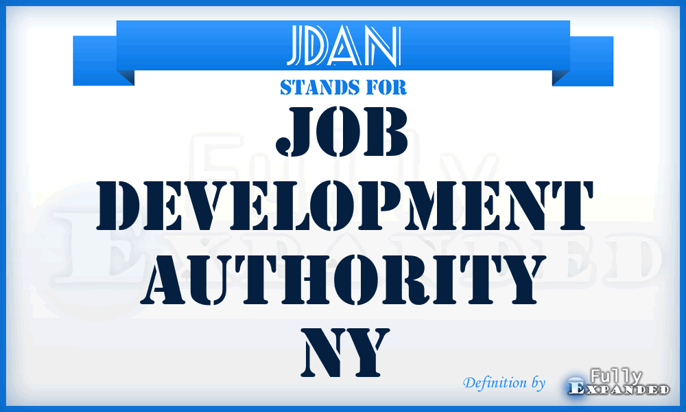 JDAN - Job Development Authority Ny