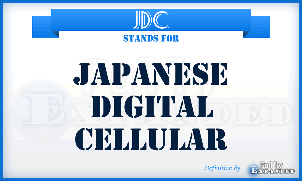 JDC - Japanese Digital Cellular