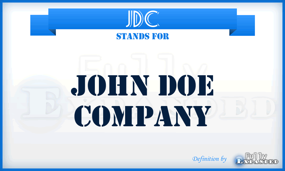 JDC - John Doe Company