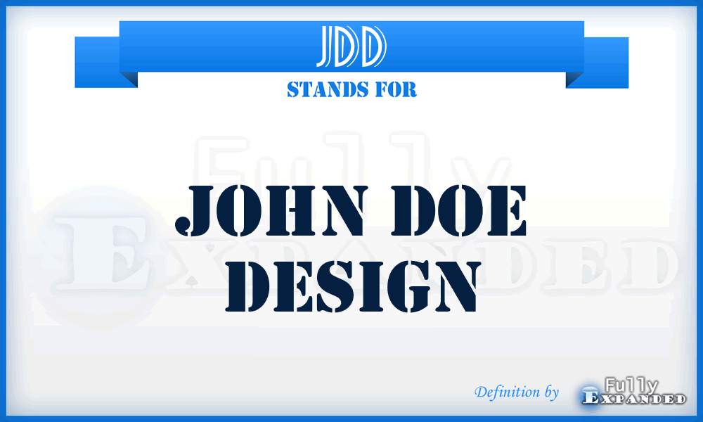 JDD - John Doe Design