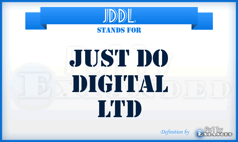 JDDL - Just Do Digital Ltd