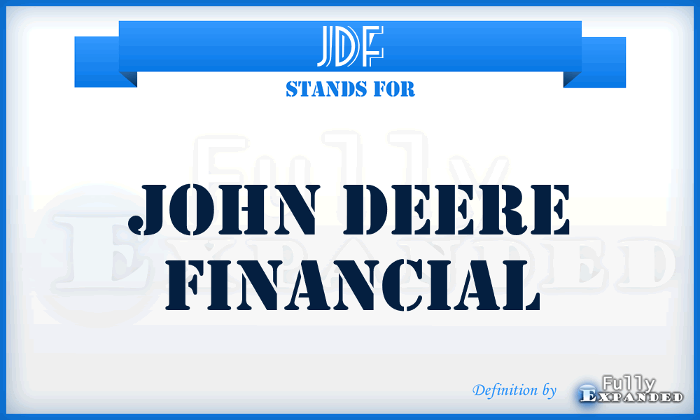 JDF - John Deere Financial