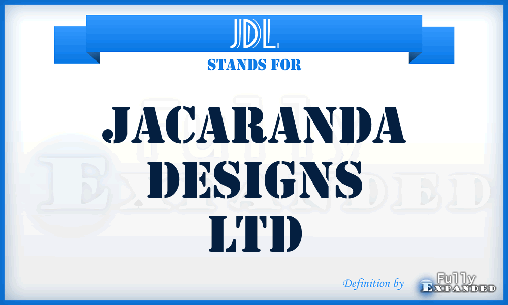 JDL - Jacaranda Designs Ltd