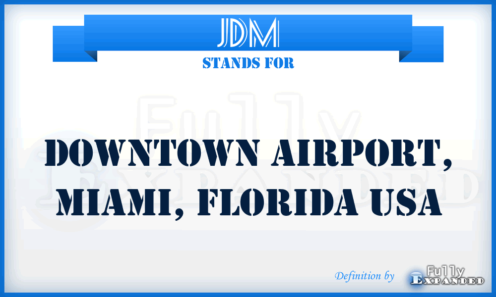 JDM - Downtown Airport, Miami, Florida USA