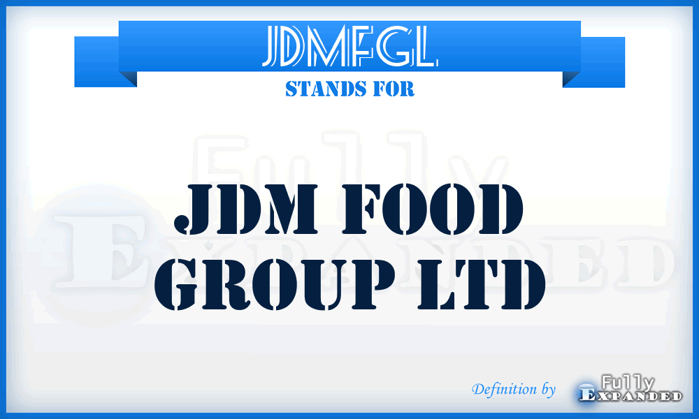 JDMFGL - JDM Food Group Ltd