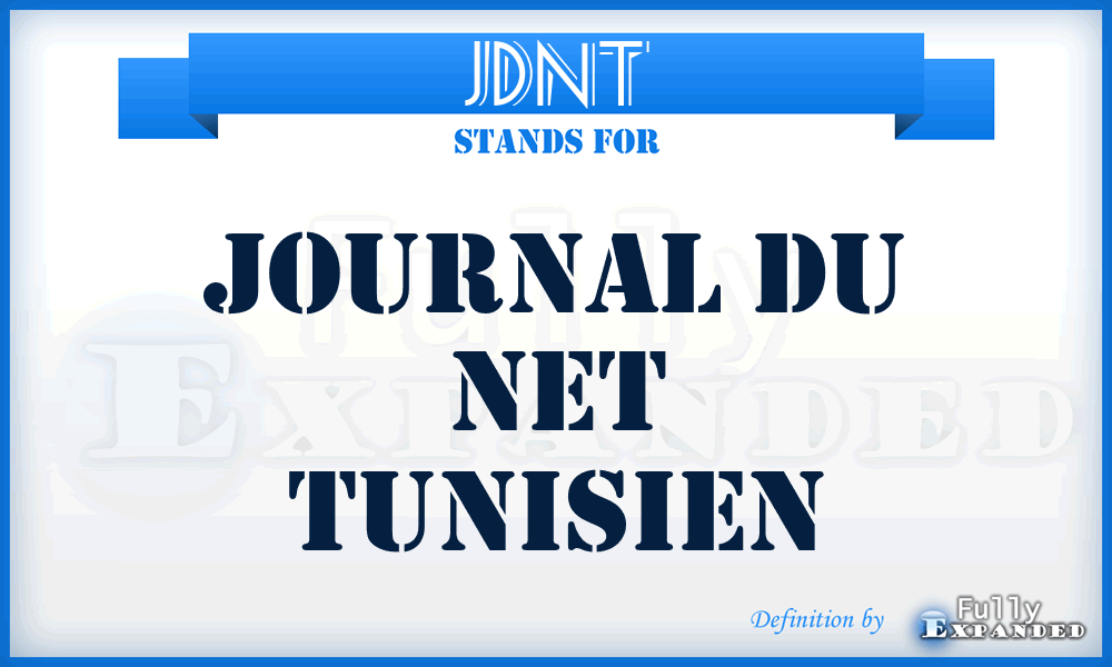 JDNT - Journal du Net Tunisien