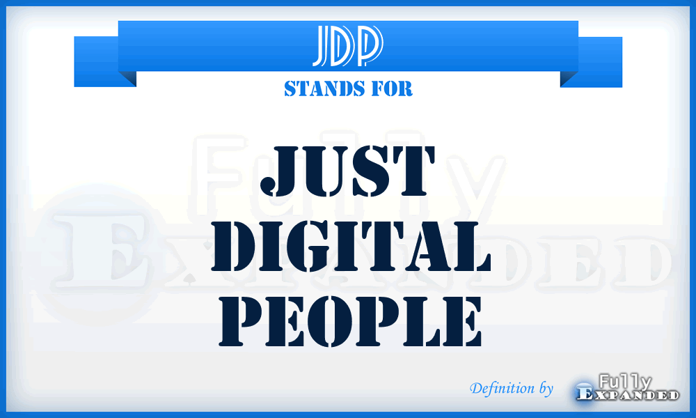 JDP - Just Digital People
