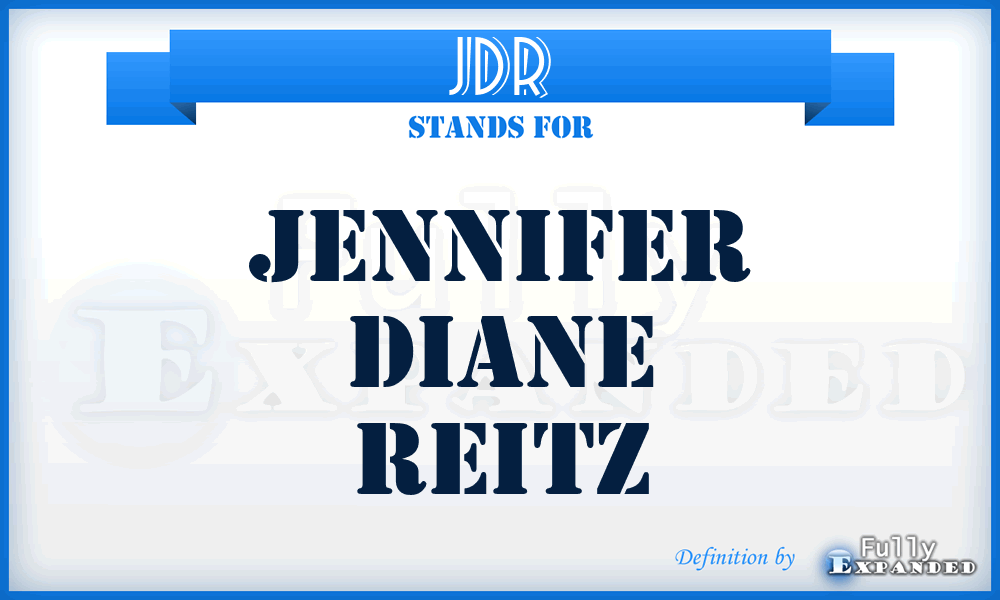 JDR - Jennifer Diane Reitz