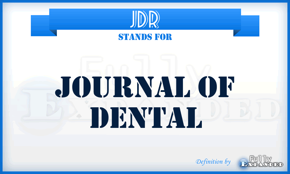 JDR - Journal of Dental