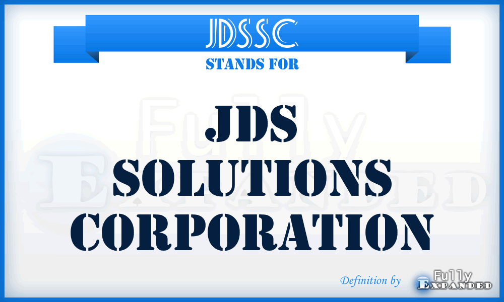 JDSSC - JDS Solutions Corporation