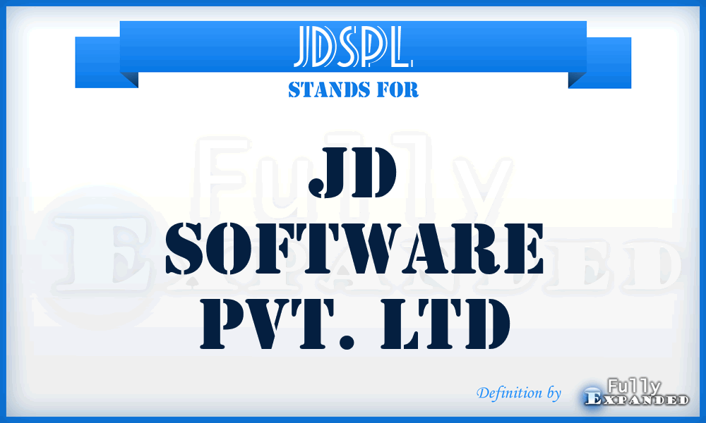 JDSPL - JD Software Pvt. Ltd
